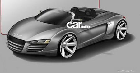 Официальный эскиз R8 Spider от Audi попал в Интернет